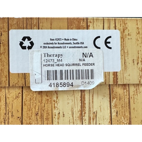 Big Horse Head Squirrel Feeder Archie McPhee Gag Gift New In Box Yard Decor Fun! - Picture 4 of 5